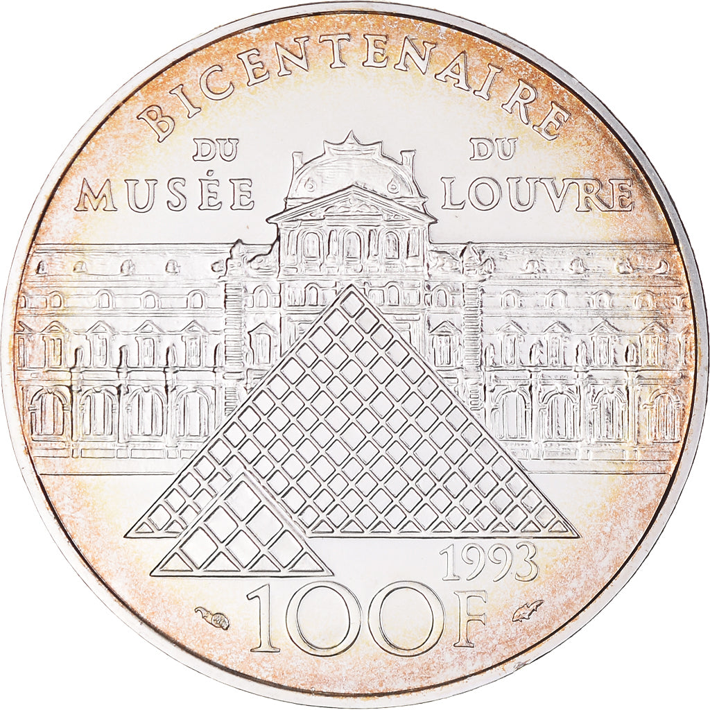 Coin, France, Liberté guidant le peuple, Bicentenaire du Musée du Louvre, 100