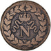Moneta, Francja, Napoléon I, Decime, 1814, Strasbourg, VF(20-25), Brązowy
