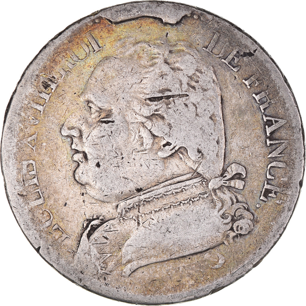 Munten, Frankrijk, Louis XVIII, Louis XVIII, 5 Francs, 1815, Bayonne, FR