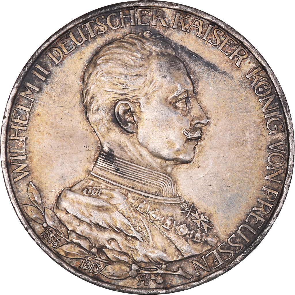 Monnaie, Etats allemands, PRUSSIA, Wilhelm II, 3 Mark, 1913, Berlin, SUP
