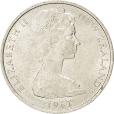 New Zealand, Elizabeth II, 10 Cents, 1967, KM:35, SPL, Copper-nickel