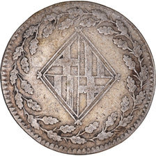 Coin, Spain, BARCELONA, Joseph (Jose) Napolean, Peseta, 1812, VF(20-25), Silver