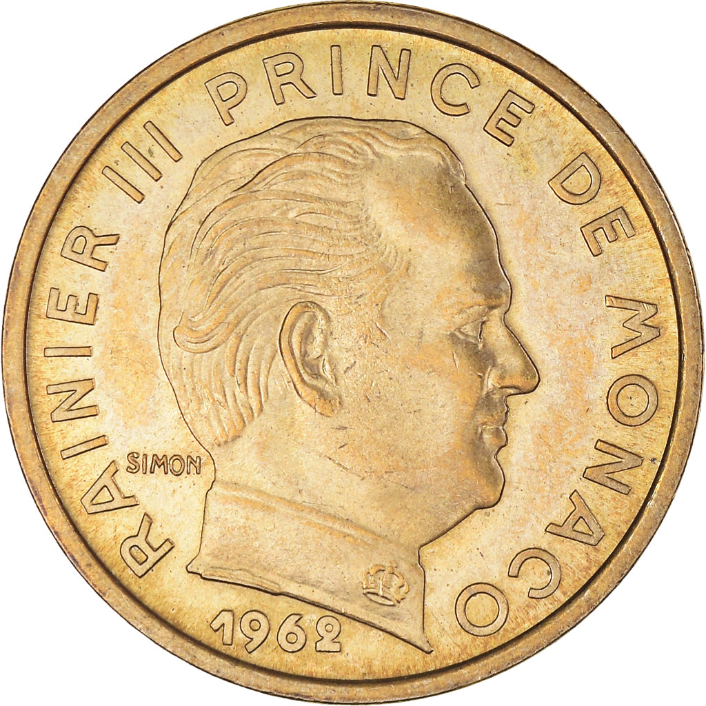 Monnaie, Monaco, Rainier III, 10 Centimes, 1962, TTB+, Bronze-Aluminium