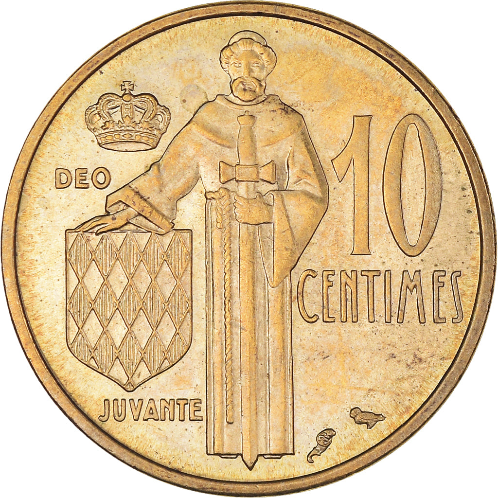 Monnaie, Monaco, Rainier III, 10 Centimes, 1962, TTB+, Bronze-Aluminium