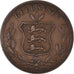 Coin, Guernsey, 8 Doubles, 1864, Heaton, Birmingham, VF(30-35), Bronze, KM:7