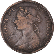 Monnaie, Grande-Bretagne, Victoria, 1/2 Penny, 1888, TB+, Bronze, KM:754