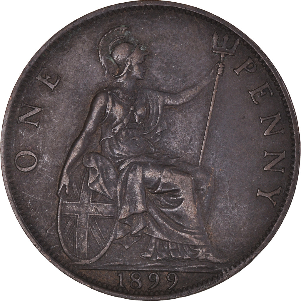 Monnaie, Grande-Bretagne, Victoria, Penny, 1899, TB+, Bronze, KM:790