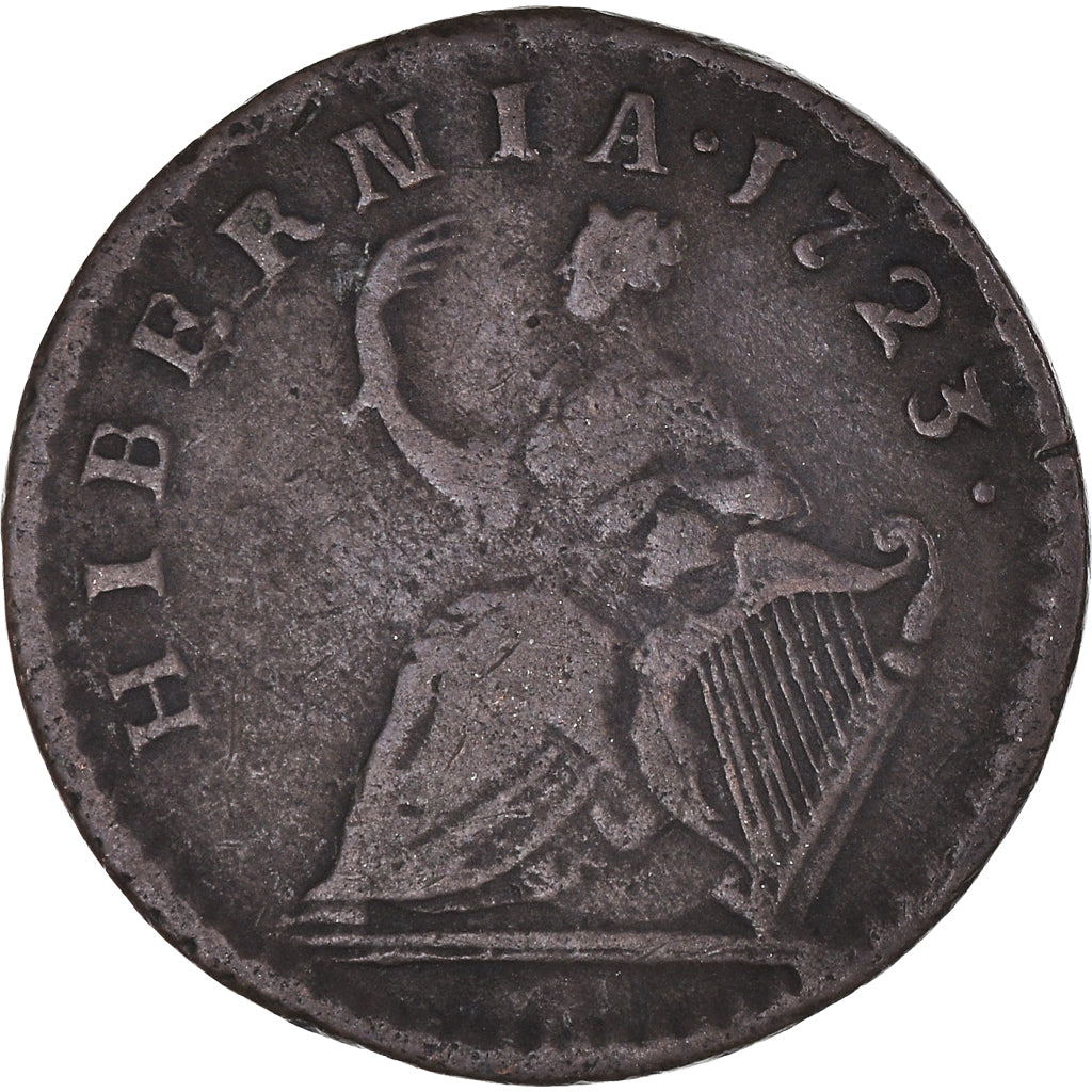 Coin, IRELAND REPUBLIC, Farthing, 1723, VF(20-25), Copper, KM:119
