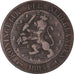 Coin, Netherlands, William III, 2-1/2 Cent, 1884, VF(20-25), Bronze, KM:108.1