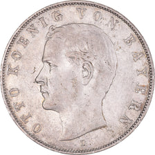 Coin, German States, BAVARIA, Otto, 3 Mark, 1910, Munich, EF(40-45), Silver