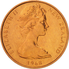 New Zealand, Elizabeth II, 2 Cents, 1968, KM:32.1, FDC, Bronze