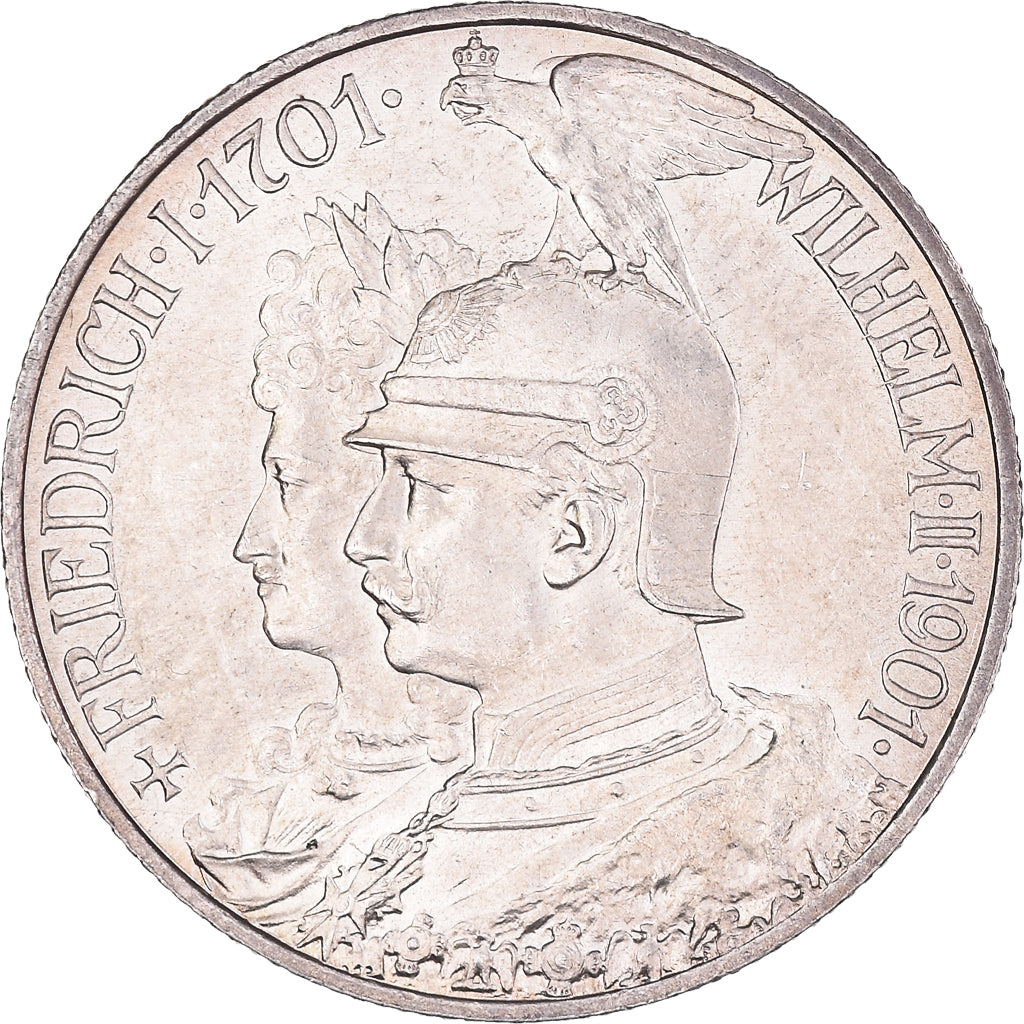 Moneta, Landy niemieckie, PRUSSIA, Wilhelm II, 2 Mark, 1901, Berlin, MS(63)