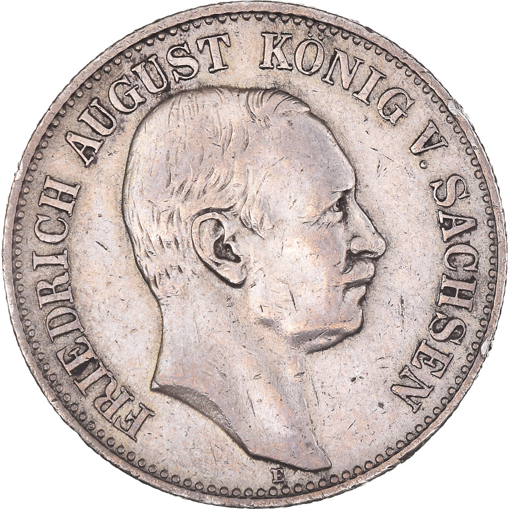Coin, German States, SAXONY-ALBERTINE, Friedrich August III, 2 Mark, 1914
