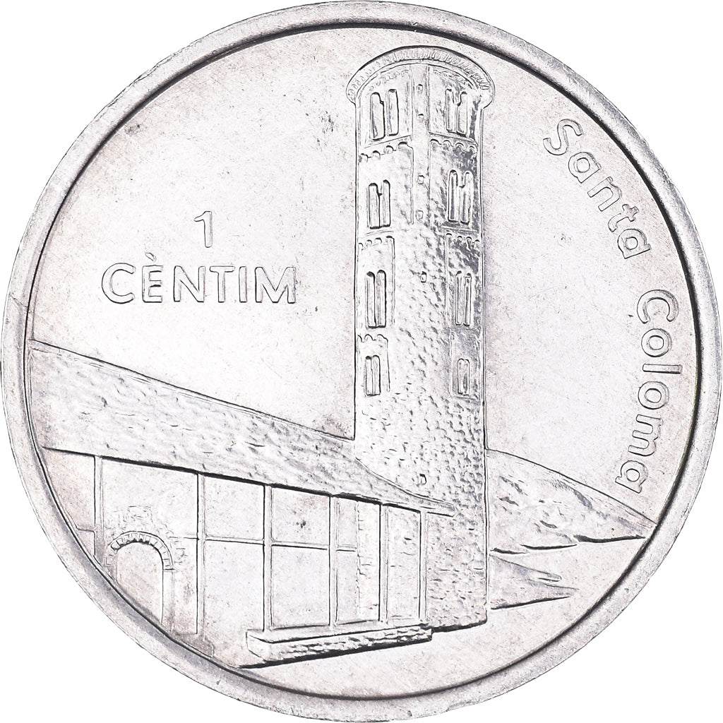 Monnaie, Andorre, Altar at Santa Coloma, Centim, 2004, Kremnica, SUP, Aluminium