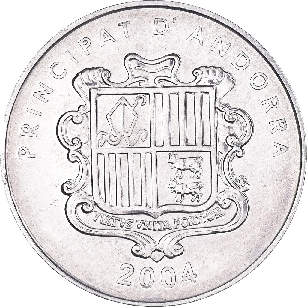 Monnaie, Andorre, Altar at Santa Coloma, Centim, 2004, Kremnica, SUP, Aluminium