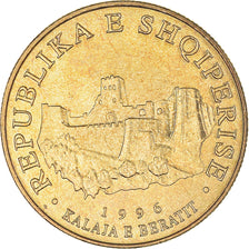 Moneta, Albania, 10 Lekë, 1996, Rome, AU(55-58), Aluminium-Brąz, KM:77