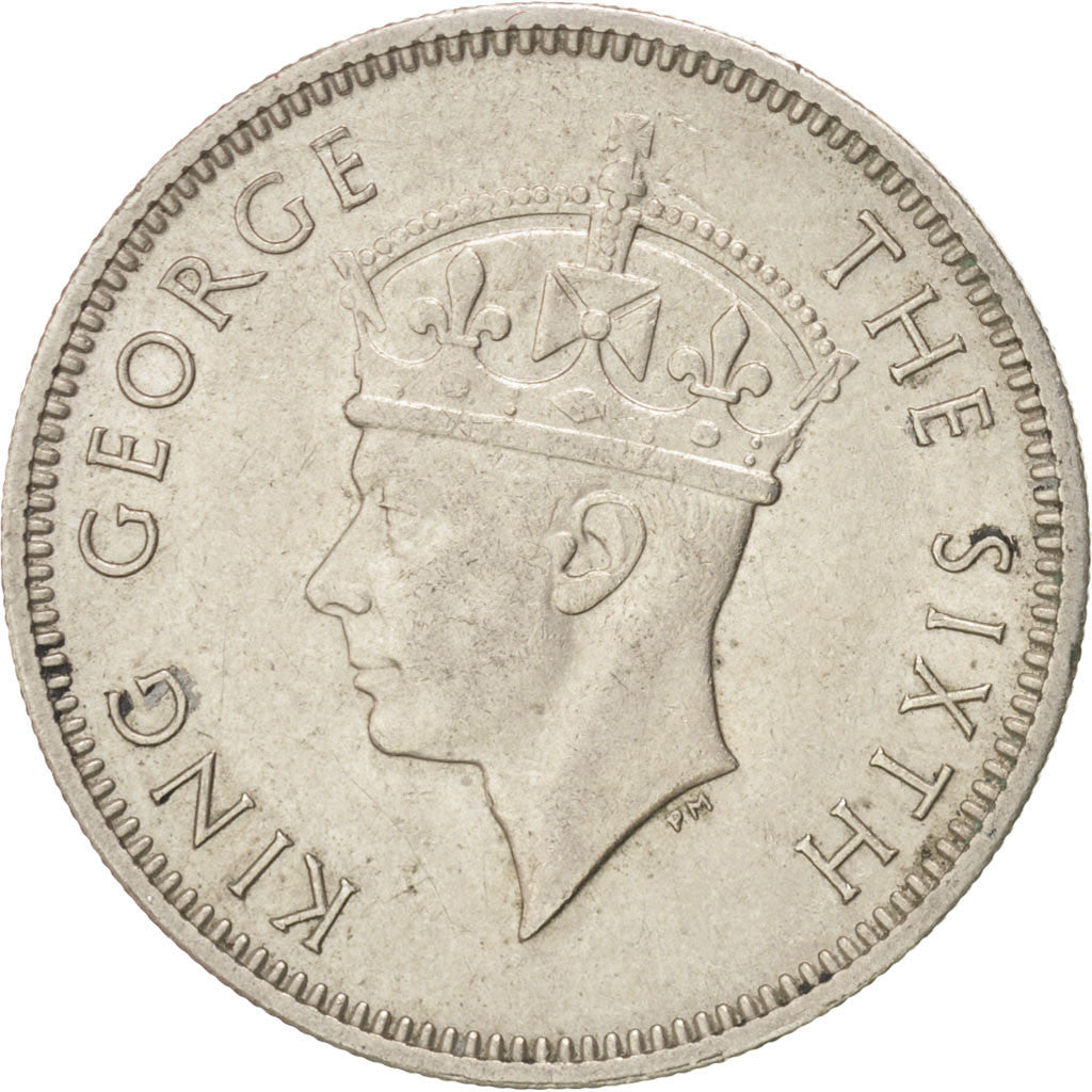 Coin, MALAYA, 20 Cents, 1950, AU(50-53), Copper-nickel, KM:9