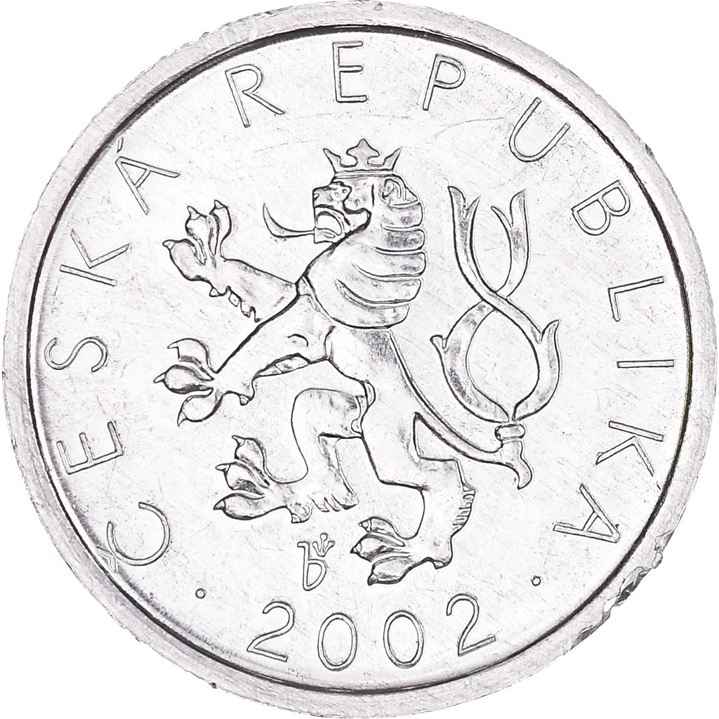 Moneta, Czechy, 10 Haleru, 2002, MS(60-62), Aluminium, KM:6