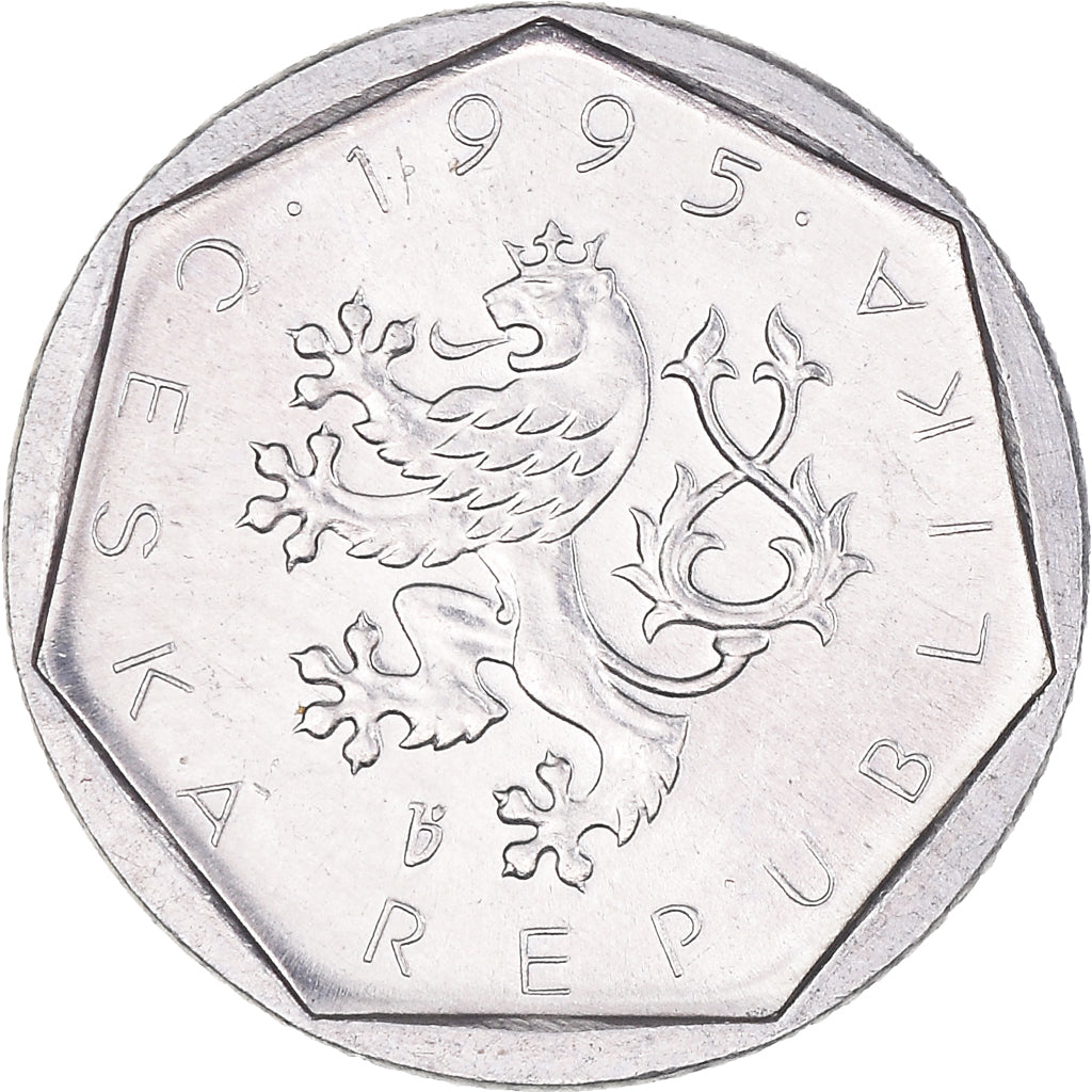 Munten, Tsjechische Republiek, 20 Haleru, 1995, PR+, Aluminium, KM:2.1
