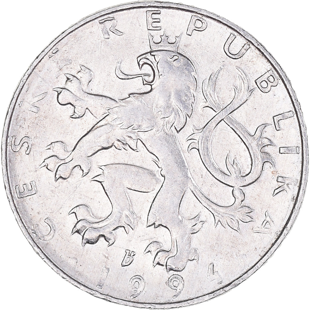 Munten, Tsjechische Republiek, 50 Haleru, 1994, ZF+, Aluminium, KM:3.1