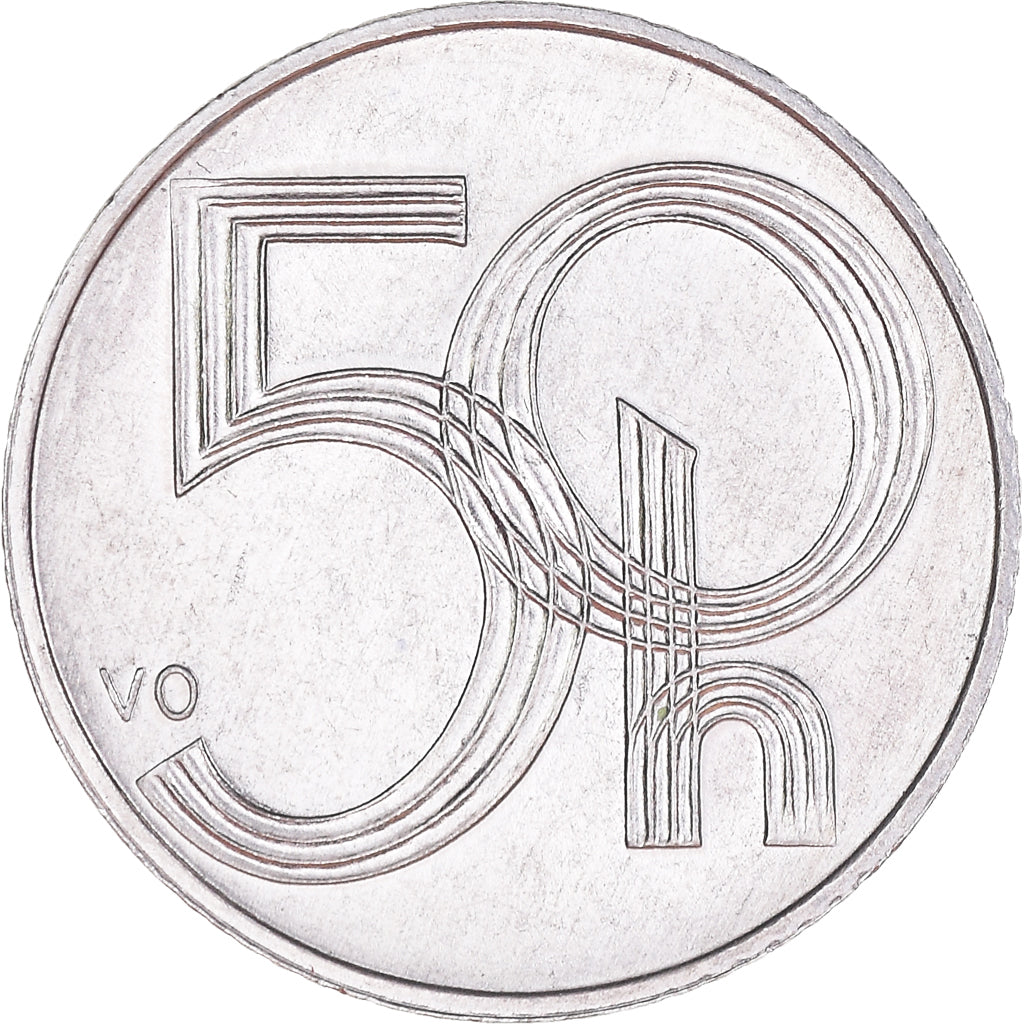 Munten, Tsjechische Republiek, 50 Haleru, 2002, Jablonec nad Nisou, UNC
