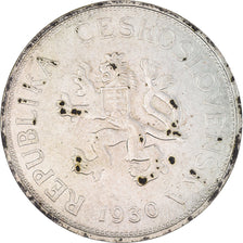 Monnaie, Tchécoslovaquie, 5 Korun, 1930, TB+, Argent, KM:11