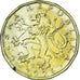 Münze, Tschechische Republik, 20 Korun, 2004, SS+, Brass plated steel, KM:5