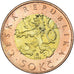 Coin, Czech Republic, 50 Korun, 1993, AU(55-58), Bi-Metallic, KM:1