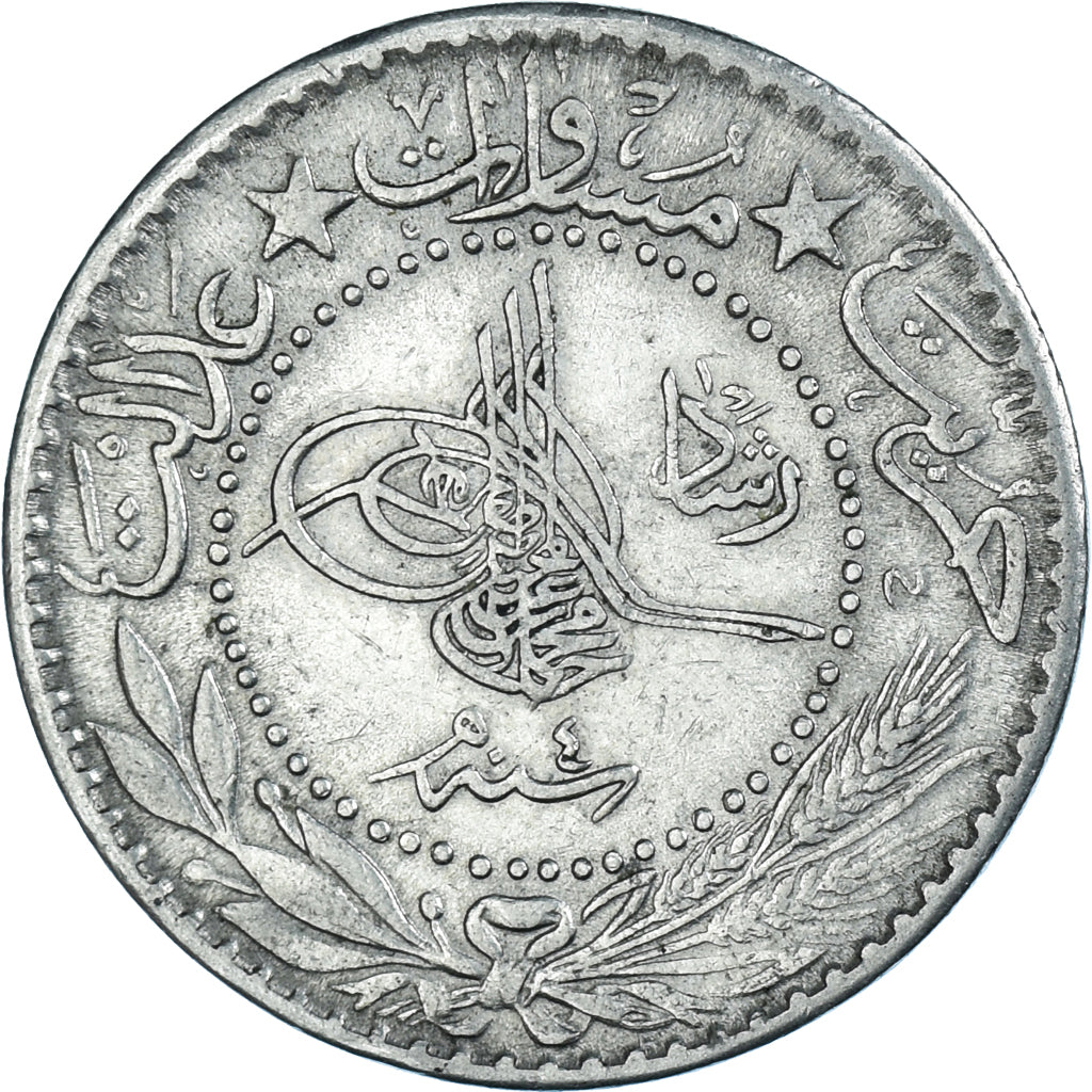 Coin, Turkey, Muhammad V, 20 Para, 1909/AH1327, Qustantiniyah, EF(40-45)