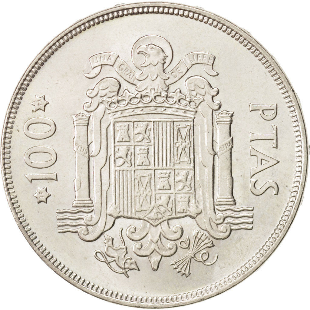 Moneda, España, Juan Carlos I, 100 Pesetas, 1976, SC+, Cobre - níquel, KM:810