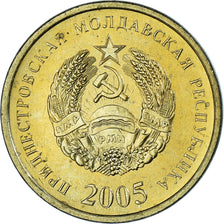Münze, Transnistrien, 50 Kopeek, 2005, VZ+, Aluminum-Bronze, KM:53