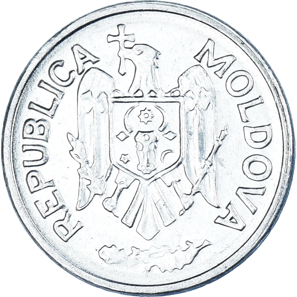 Coin, Moldova, Ban, 1993, EF(40-45), Aluminum, KM:1