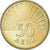 Moeda, Macedónia, 50 Deni, 1993, MS(64), Latão, KM:1