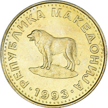 Moneda, Macedonia, Denar, 1993, EBC+, Latón, KM:2