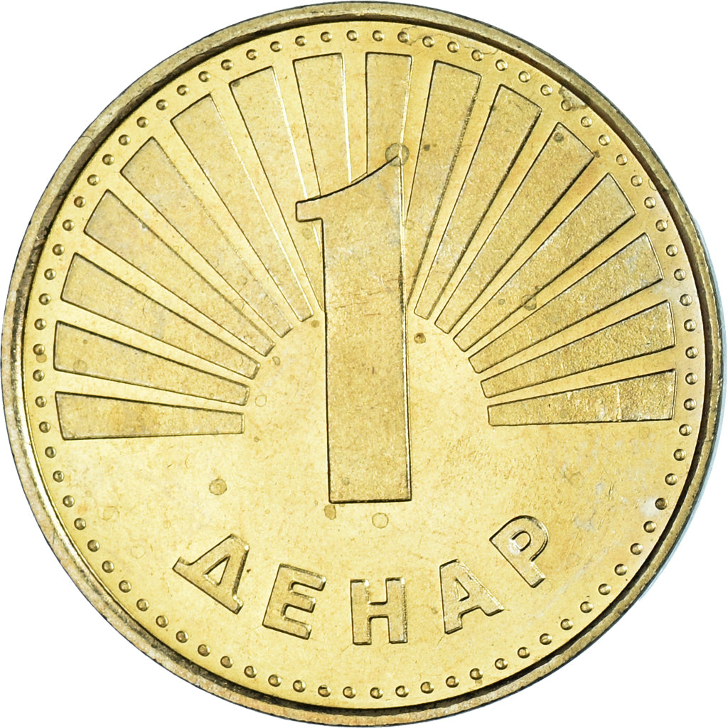 Moneda, Macedonia, Denar, 1993, EBC+, Latón, KM:2