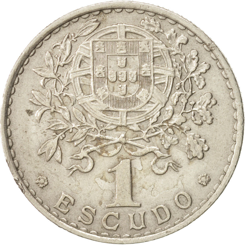 Coin, Portugal, Escudo, 1958, EF(40-45), Copper-nickel, KM:578