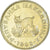 Moeda, Macedónia, 5 Denari, 1993, MS(60-62), Latão, KM:4