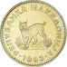Moeda, Macedónia, 5 Denari, 1993, MS(60-62), Latão, KM:4