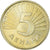 Moeda, Macedónia, 5 Denari, 1993, MS(60-62), Latão, KM:4