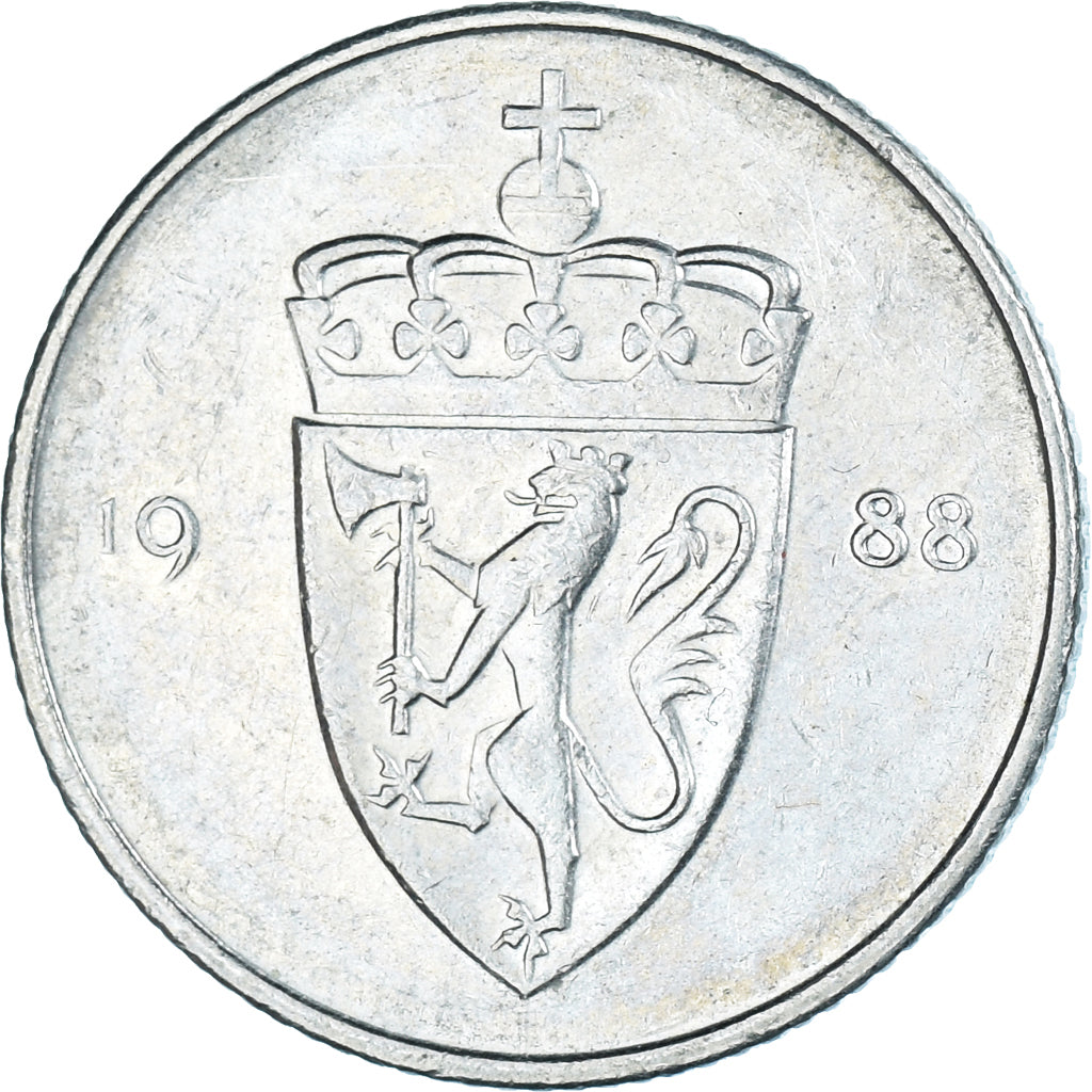 Norway, 50 Öre, 1988, EF(40-45), Copper-nickel