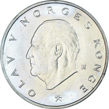 Coin, Norway, Olav V, 5 Kroner, 1975, MS(63), Copper-nickel, KM:420