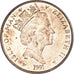 Moeda, Ilha de Man, Elizabeth II, Penny, 1991, MS(60-62), Bronze, KM:207