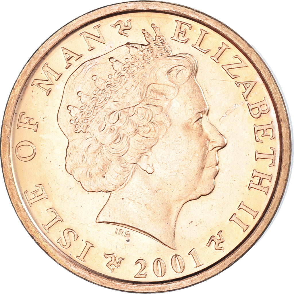 Coin, Isle of Man, Elizabeth II, Penny, 2001, Pobjoy Mint, MS(60-62), Copper