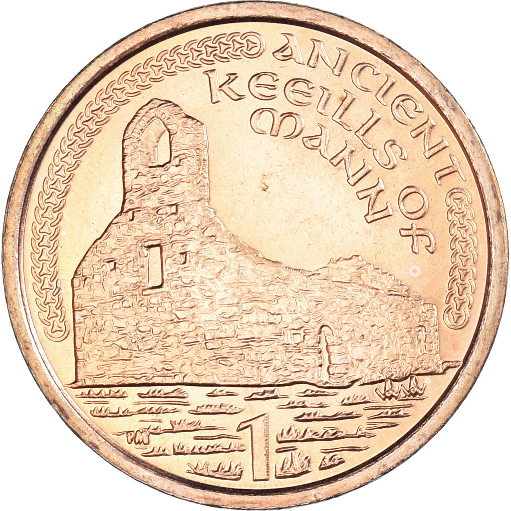 Coin, Isle of Man, Elizabeth II, Penny, 2001, Pobjoy Mint, MS(60-62), Copper