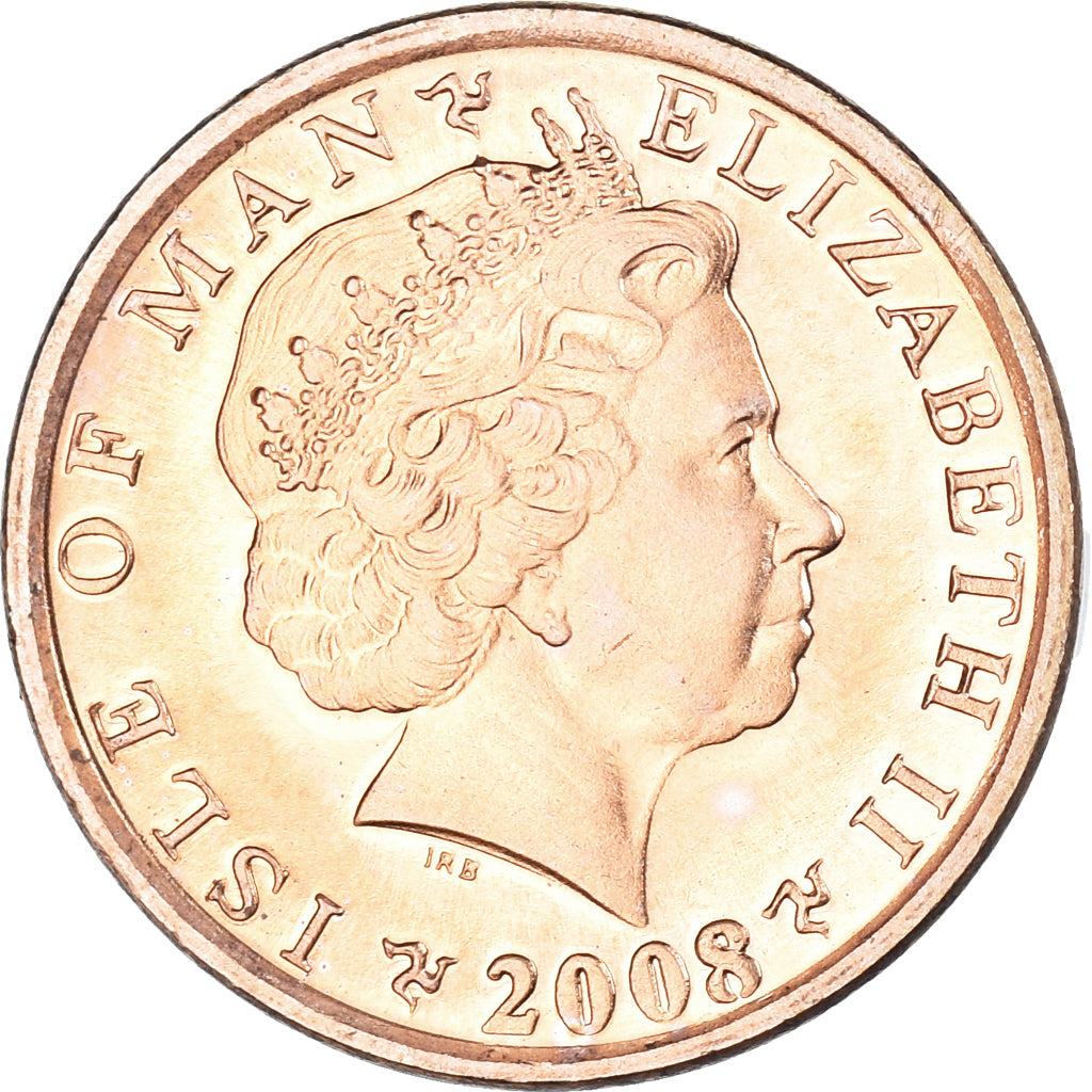 Münze, Isle of Man, Elizabeth II, Penny, 2008, Pobjoy Mint, UNZ, Copper Plated