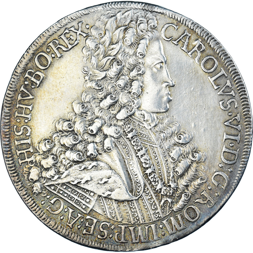 Coin, Austria, Karl (Charles) VI, Thaler, 1713, Hall, AU(50-53), Silver, KM:1552