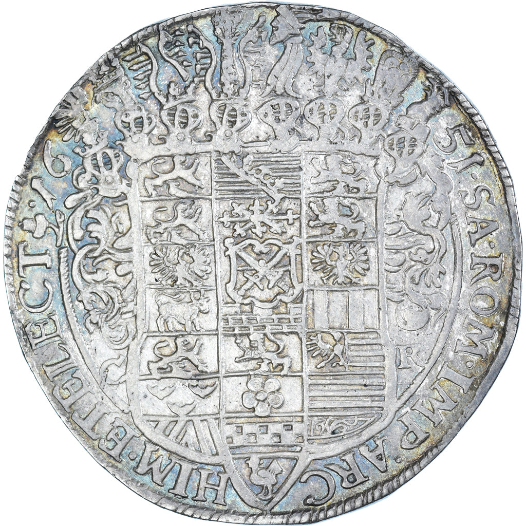 Coin, German States, SAXONY-ALBERTINE, Thaler, 1651, AU(50-53), Silver, KM:425