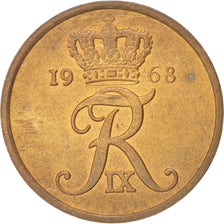 Coin, Denmark, Frederik IX, 5 Öre, 1968, Copenhagen, AU(55-58), Bronze