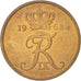 Coin, Denmark, Frederik IX, 5 Öre, 1968, Copenhagen, AU(55-58), Bronze