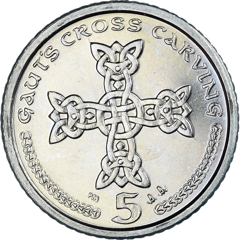 Coin, Isle of Man, Elizabeth II, 5 Pence, 2001, Pobjoy Mint, AU(55-58)